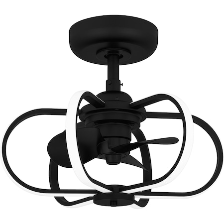 Quoizel Fandelier Fan Light Led Light Matte Black QFA6164MBK